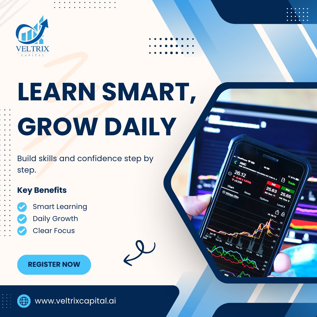 veltrixcapital's tweet image. Learn smart, grow daily.
Small steps build big confidence.
Start your learning journey today!
Start Today 🚀
#LearnSmart #DailyGrowth #ClearFocus #VeltrixCapital #SkillBuilding #SmartLearning #GrowEveryDay