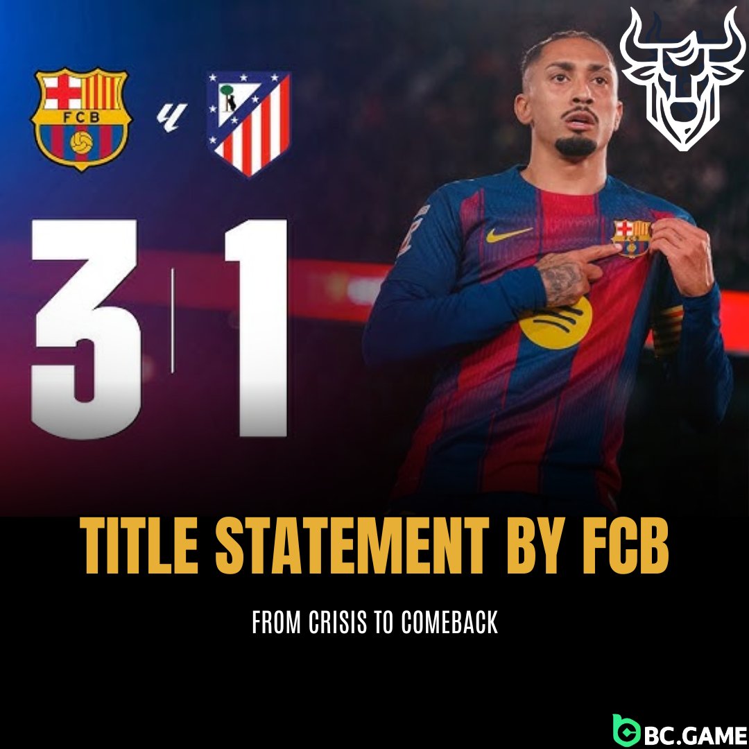 “19’ – Barça 0–1 Atlético, timeline full of ‘season over’ tweets.

90+6’ – Barça 3–1 Atlético, same accounts calling it ‘champion mentality’.​

Football fans have a shorter memory than TikTok.