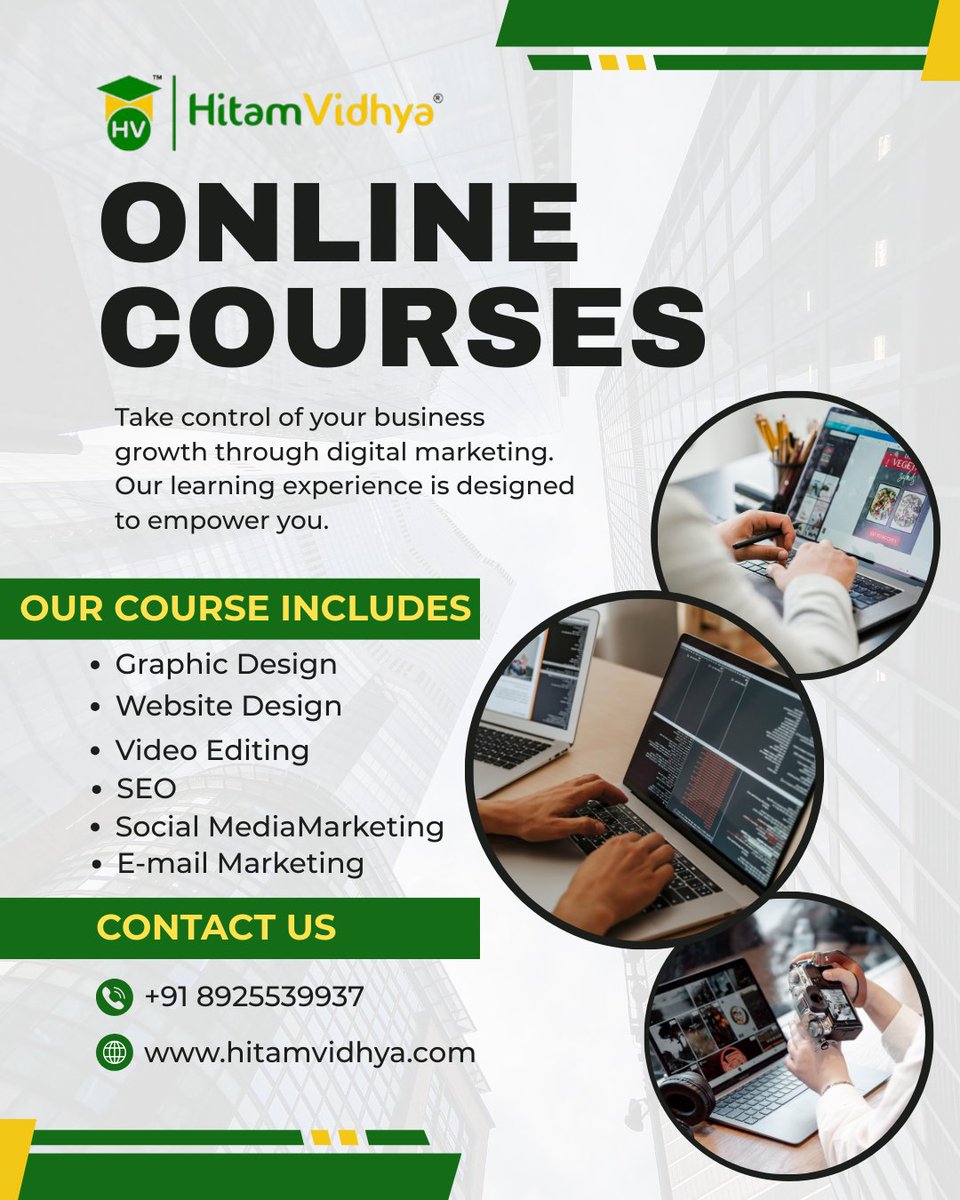 HitamNewgen's tweet photo. Level up your skills with Hitam Vidhya’s online courses! Learn design, editing, SEO, social media and more - all from home. 🚀📚 https://t.co/61lkCWLr4E