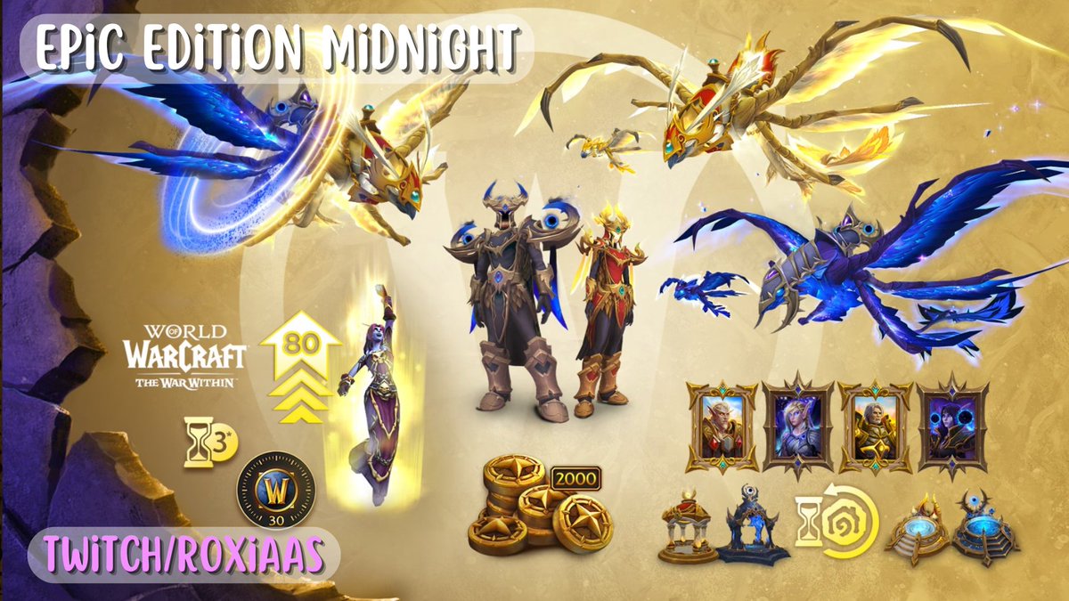 PatriRoxas95's tweet image. Sorteo EPIC EDITION MIDNIGHT 🎁

Gracias a @Warcraft_ES os traigo este sorteo que os dará también acceso anticipado al Housing (ya está disponible).

✅ Follow @PatriRoxas95
🔄 RT
🗨️ Comenta que clase vas a jugar

Finaliza el 09/12. GLOBAL 🌍

#WoW_Partner