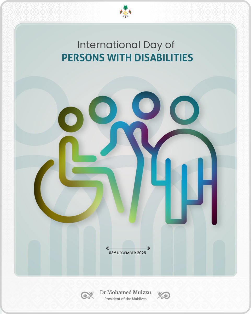 As we mark the International Day of Persons with Disabilities, let us work together to create a society that values dignity, equality, and inclusion of all. 

My administration is dedicated to empowering persons with disabilities by ensuring equal opportunities and meaningful