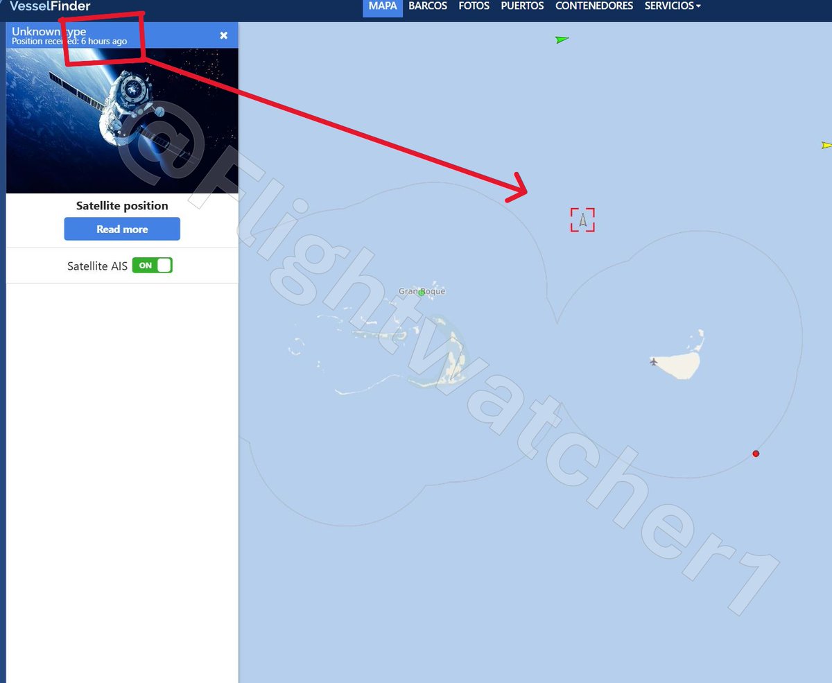 Flightwatcher1's tweet image. USS Gettysburg (CG64) estacionado a 33kms de la Orchila🤔
En aplicaciones como esta (vesselfinder.com), una vez que el barco deja de ser rastreado por estaciones AIS terrestres, cambia al modo satelital, donde se necesita una suscripción para recibir actualizaciones. No…