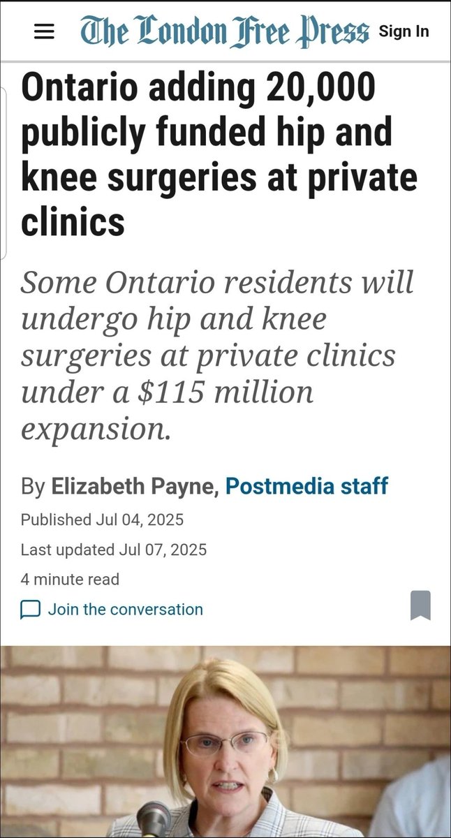 As Sylvia Jones closed operating rooms in most of Ontario's public hospitals, overnight and on weekends, at the same time, Trumper Ford &amp; dreaded Jones took profitable surgeries &amp; diagnostics out of our public hospitals &amp; shifting them to largely private for-profit clinics.