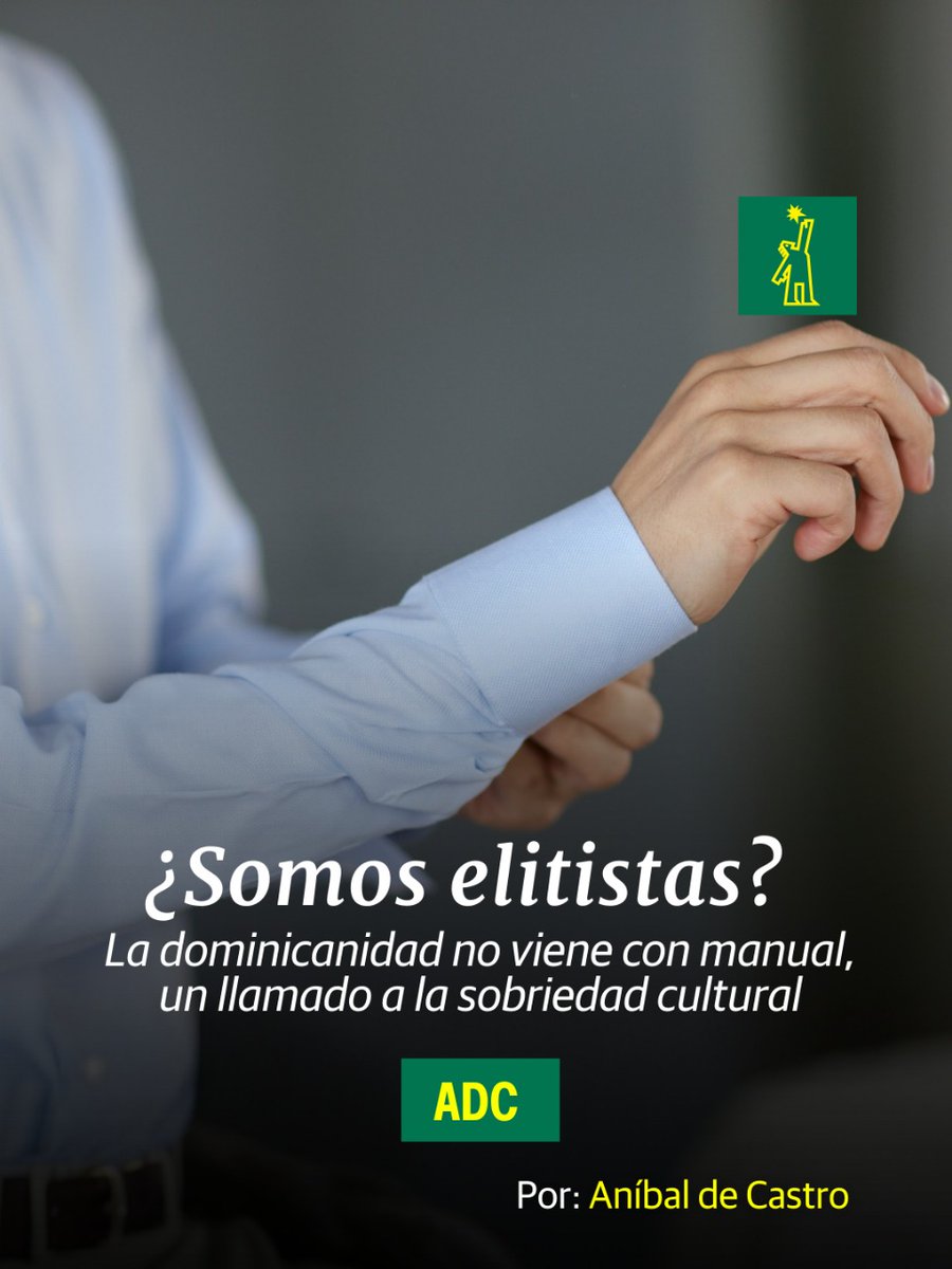 DiarioLibre's tweet photo. 🖋 | #ADC | Algunos compatriotas han decidido que la dominicanidad viene con manual. Mientras más ruido, más patria; mientras más ventarrón vocal, más bandera. Según esa doctrina tropical, uno demuestra amor al terruño a punta de bocinas, palabrotas y coreografías de pelvis. Los que no entramos en esa procesión decibélica somos tratados como sobrevivientes de una antigua civilización.

🔗 https://t.co/pmh7JuhlD9 
 
#DiarioLibre #PeriódicoLíder