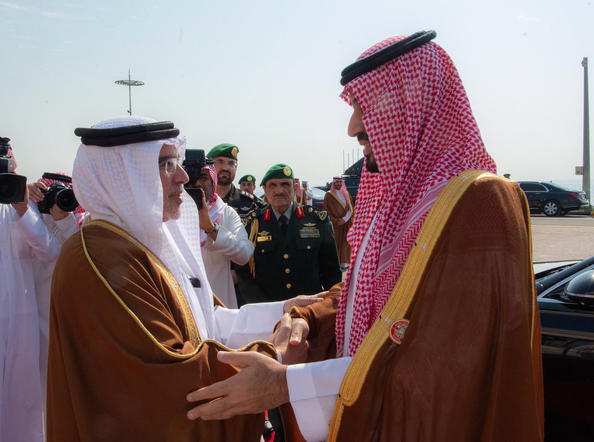 سمو #ولي_العهد يصل إلى مملكة البحرين لترؤس وفد المملكة المشارك في الدورة الـ (46) للمجلس الأعلى لمجلس التعاون لدول الخليج العربية