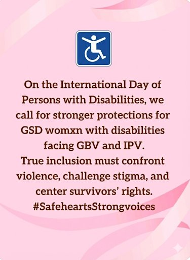 OutcastsagainstGBV #SafeheartsStrongvoices