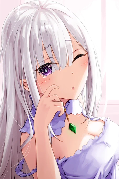 寝起きエミリア #リゼロ