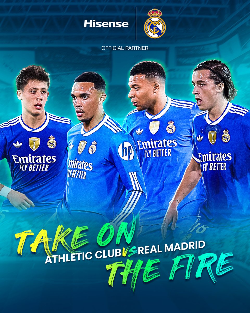 WHEN THE FIRE CALLS, WE STAND AS ONE

Real Madrid vs Athletic Club——This ain't just a game.
It’s the kind of night that makes the stadium shake.

Who will score the first goal for Real Madrid?

*Regional Partnership in Spain and MEA