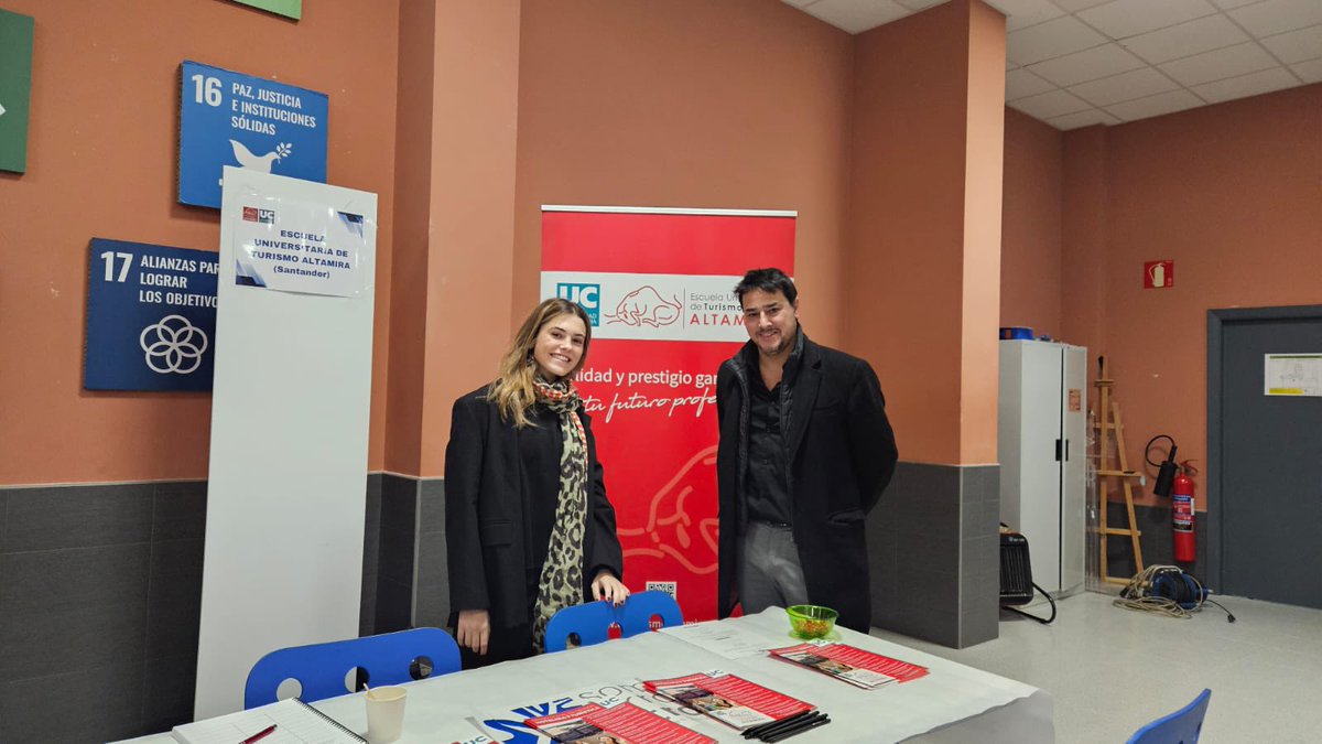 La EUTA participa hoy en la XI Feria de Orientación Universitaria en Somorrostro.
Un gran espacio para acompañar al alumnado en sus decisiones académicas y mostrar las oportunidades que ofrece la formación en turismo.

#EUTA #OrientaciónUniversitaria #Somorrostro #Turismo