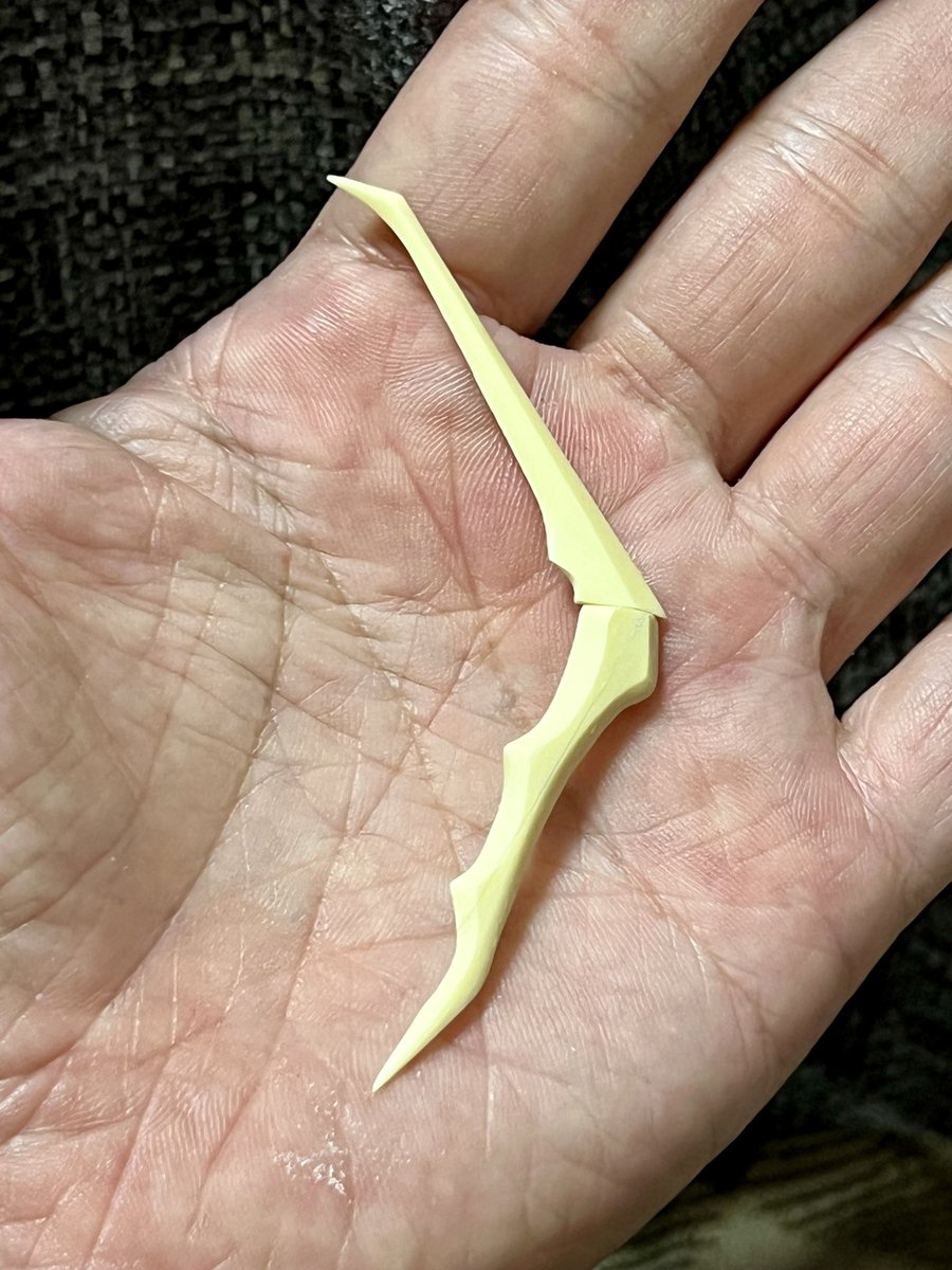 謎パーツAことバルバラ、とりあえず大雑把な形状出し完了ですw サイズ