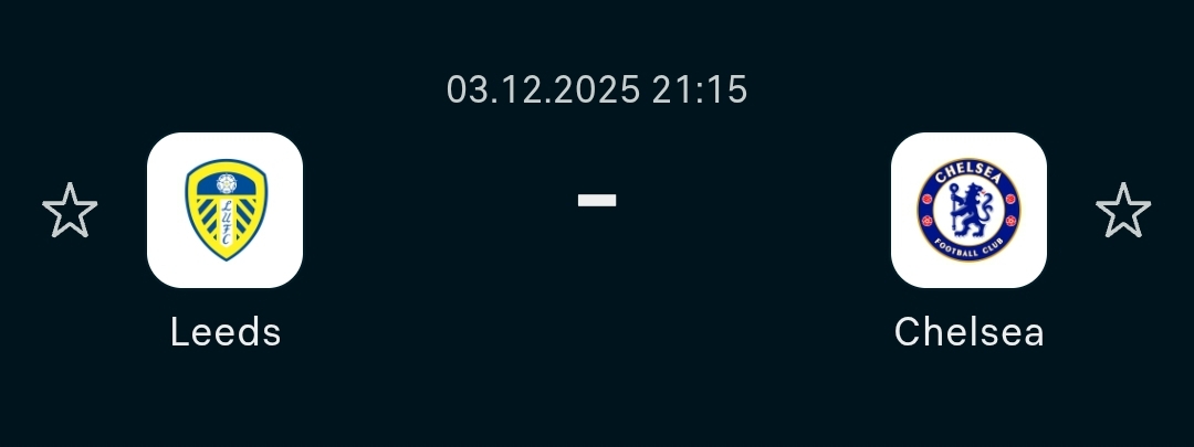 Premier league prediction!!

N300K to anyone who predict Leeds vs Chelsea correctly 

Must be following to be credited. RETWEET