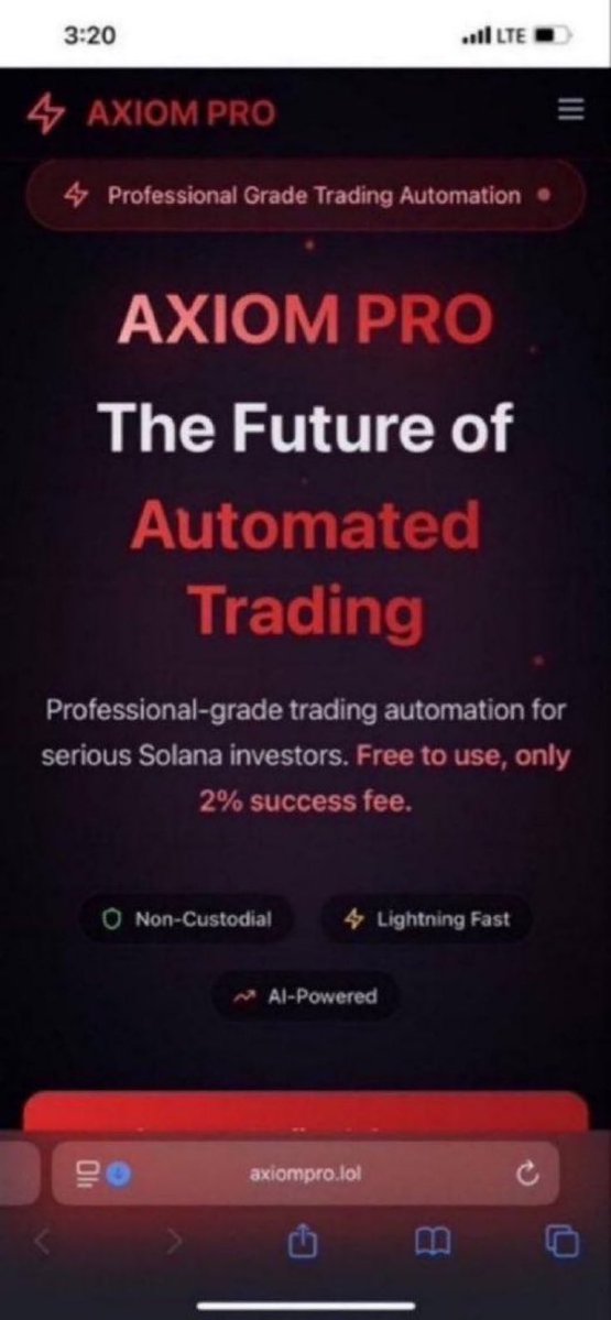 ⚠️ #Axiom / #AxiomPro Warning ⛔️ 
Users report fake fees, frozen withdrawals, and zero transparency.
🚫 Avoid this platform and protect your assets.
📩 DM for verified crypto recovery assistance.