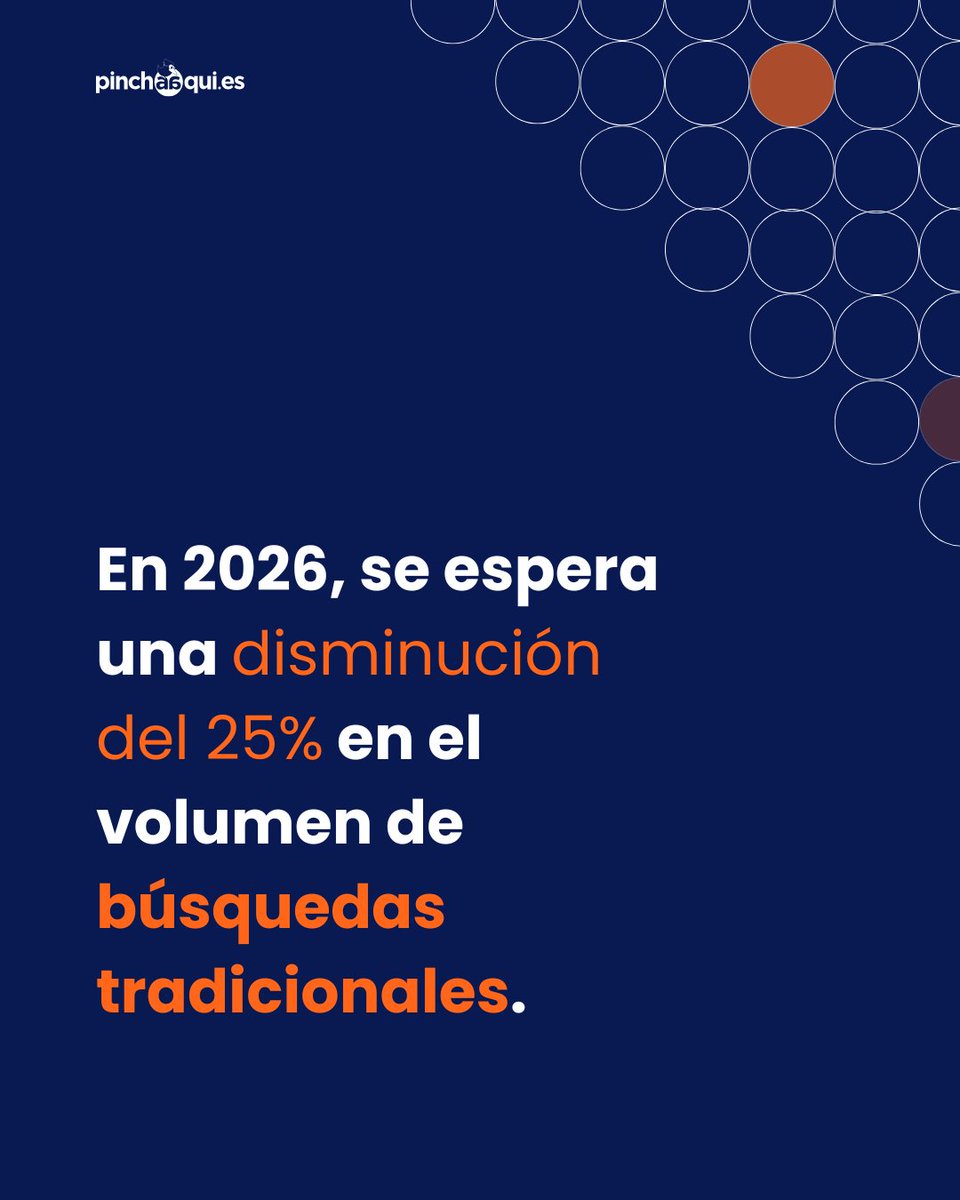 ¿Qué significa que Google siga siendo el rey para tu #EstrategiaDigital, pero que la #IA esté adquiriendo mucha fuerza? 🚀🤔
Desliza para descubrir en datos el futuro digital previsto para el 2026. 👀 
Estrategias para destacar👉pinchaaqui.es/blog/la-revolu…