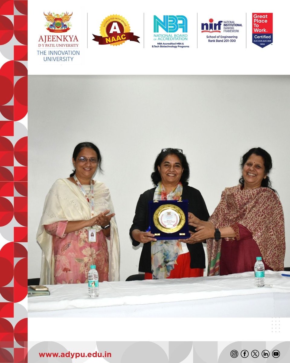 adypuniversity's tweet image. An insightful session at ADYPU on 1st Dec 2025 featured Dr. Momna Hejmandi from the University of Bath, who shared global perspectives on AI’s impact in science and healthcare. The talk aligned with SDG 3 &amp;amp; SDG 9. Grateful for her inspiring insights.
#GuestLecture #AIinScience