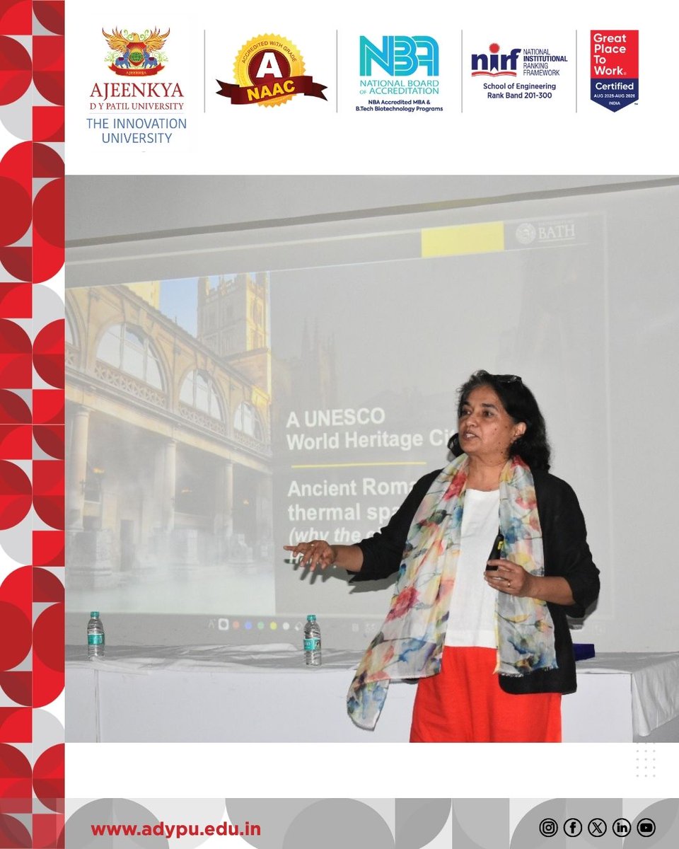 adypuniversity's tweet image. An insightful session at ADYPU on 1st Dec 2025 featured Dr. Momna Hejmandi from the University of Bath, who shared global perspectives on AI’s impact in science and healthcare. The talk aligned with SDG 3 &amp;amp; SDG 9. Grateful for her inspiring insights.
#GuestLecture #AIinScience