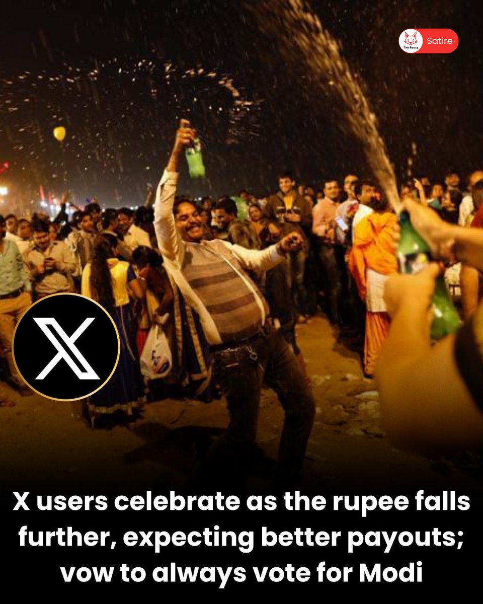 X users celebrate as the rupee falls further, expecting better payouts; vow to always vote for Modi