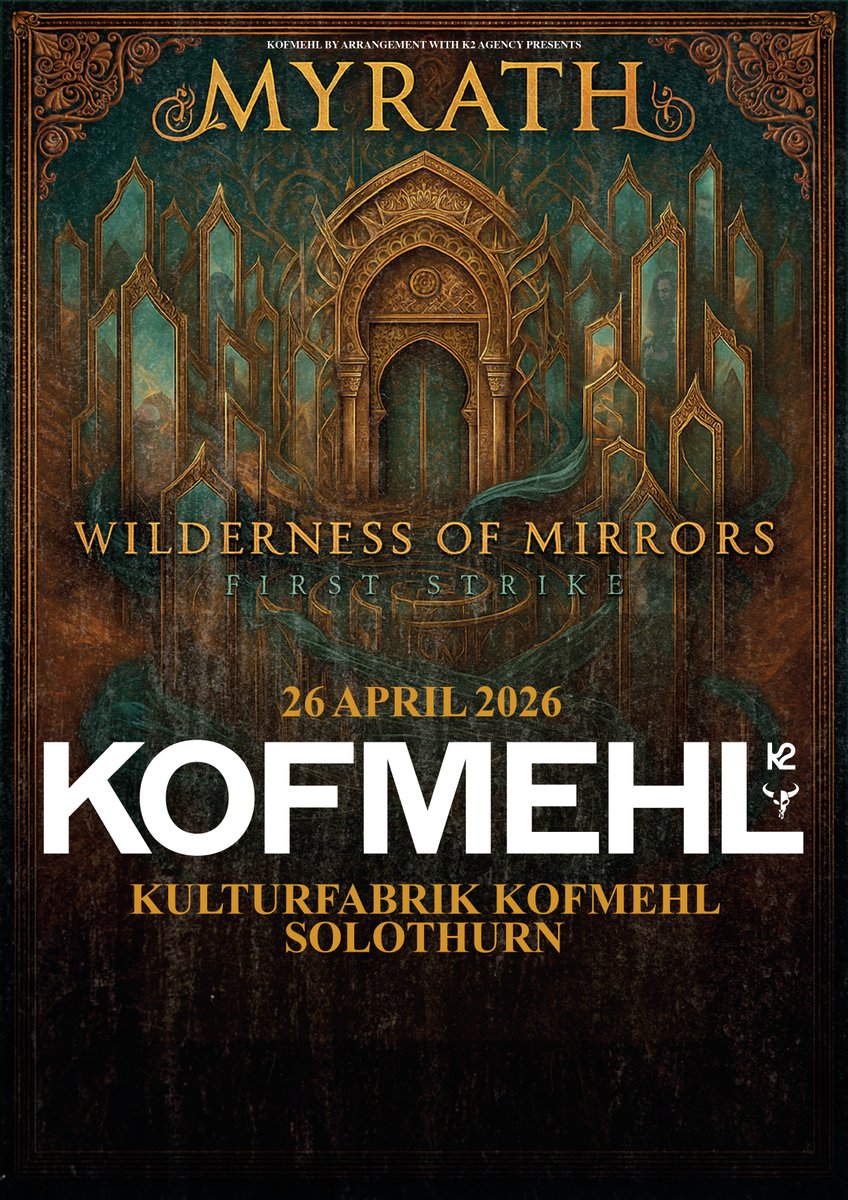 MYRATH kommen wieder in die Kulturfabrik Kofmehl! #myrath #orientalmetal #kofmehl #solothurn