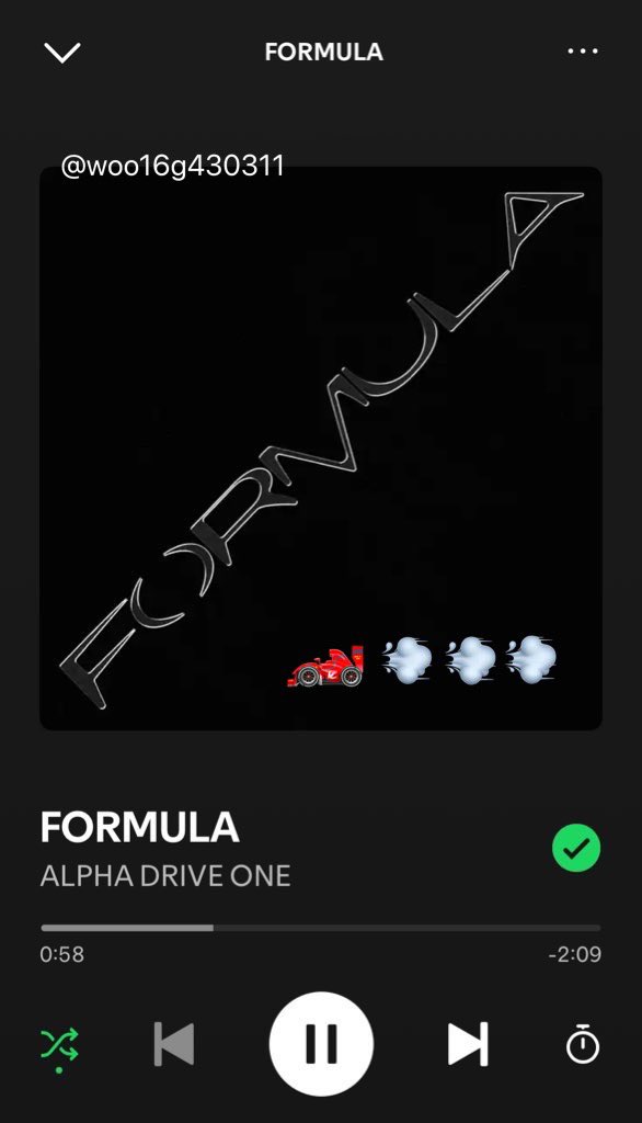 woo16g430311's tweet image. 疾走感とクセになるサウンド
シンロンの低音が曲を引き締めていてかっこいい😎
#ALPHADRIVEONE #FORMULA
#ALPHADRIVEONE_FORMULA