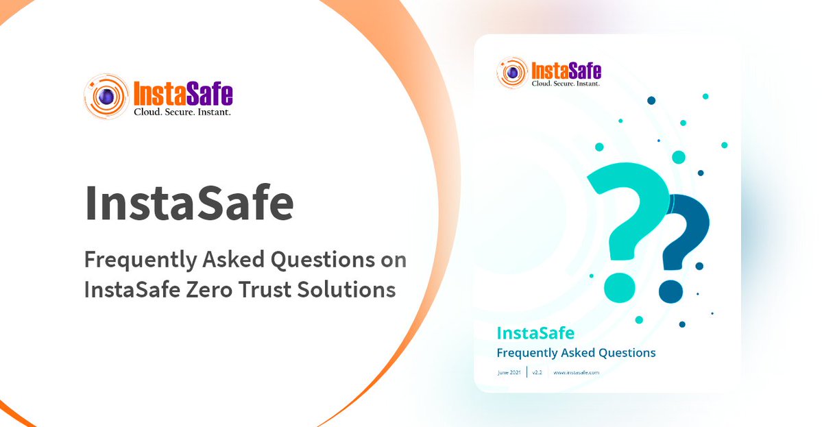 InstaSafe's tweet image. Discover how InstaSafe Zero Trust keeps your data secure and access seamless! 🌐
Get answers to your top FAQs here: zurl.co/emGu

#ZeroTrust #Cybersecurity #TechExplained #InstaSafe
