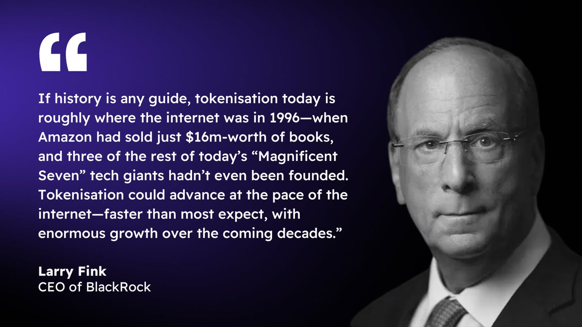 inside_r3's tweet image. The internet in 1996 was missing its killer apps.
Tokenization is too ... but not for long 👀
@Solana Breakpoint, 11-13 December.