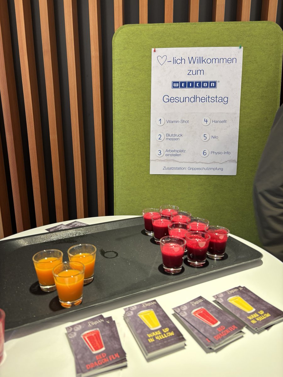 Health Day at WEICON 💚
A few days ago, everything at WEICON was dedicated to health. 

Gesundheitstag bei WEICON 💚 
Vor einigen Tagen stand bei WEICON alles im Zeichen der Gesundheit. 

#weicon #adhesive #industry #healthday #care #hansefit