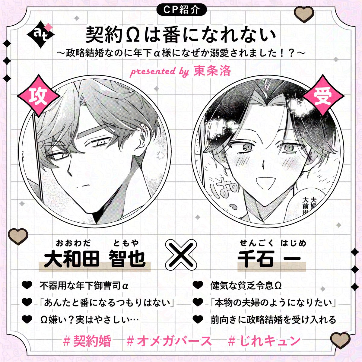 ⋆˙⟡♡⟡カップリング紹介⟡♡⟡˙ ⋆ ⋱ 🌷 ℕ𝔼𝕎 🌷⋰ 『 #契約Ωは番