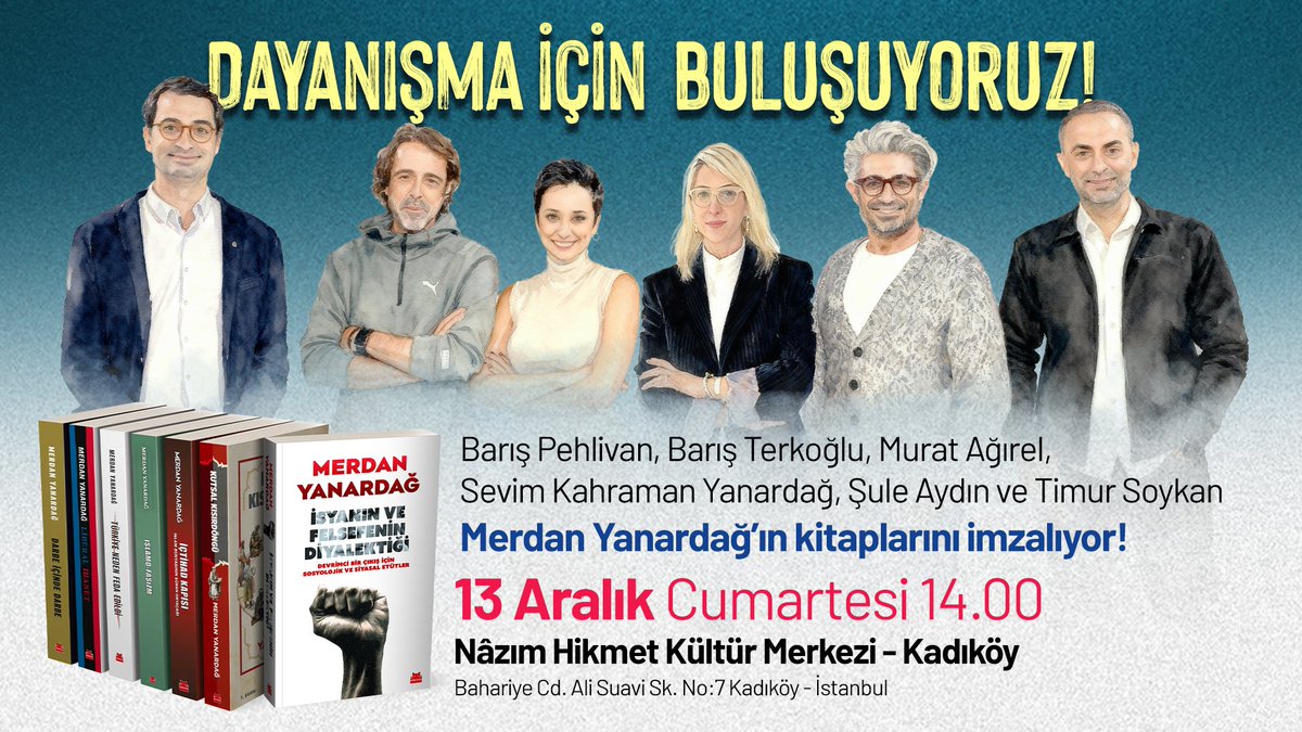 Boyun eğmeyen gazeteci Merdan Yanardağ için bir araya geliyoruz!

Basını susturmaya, emekçiden ve halktan yana haber yapmayı cezalandırmaya çalışan AKP, dostumuz Merdan Yanardağ'ı gözdağı olarak tutuklu şekilde yargılıyor. Biz de bu hukuksuz tutukluluğa karşı dayanışmayı
