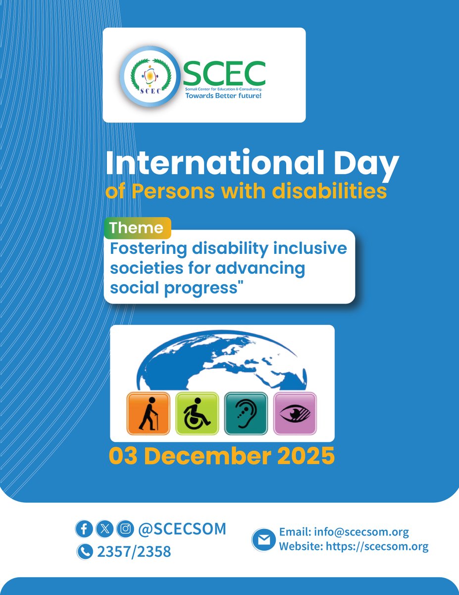 SCECSOM's tweet photo. #Today, SCEC proudly joins the world in commemorating the International Day of Persons with Disabilities 2025.
Read More: https://t.co/lteX42GJcX https://t.co/Dy9xoJ7GbU