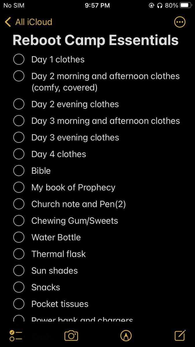 OAE_Offering's tweet photo. Happy Reboot Camp, people🥰🤭🔥

Made a list of Reboot Camp essentials for my ladies🧡

Feel free to add to the list🤍 https://t.co/FLo8pfSPaB