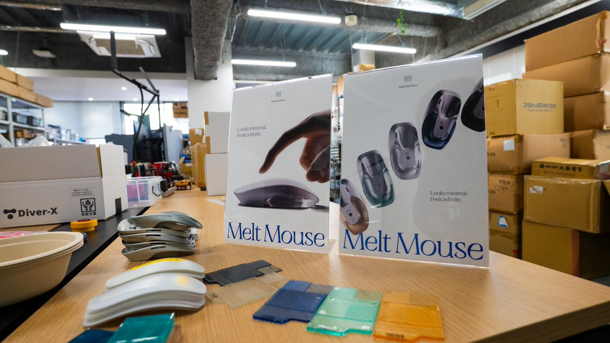 tech_world18's tweet photo. Melt Mouseの工場見学行ってきました。

今までにないインターフェースを作るっていうめちゃ面白い挑戦してて、マウス一から作るのすごい。

1月ごろ、Melt Mouseを作るハードウェアエンジニアの1日を撮る予定です。お楽しみに。

@Paraph14 @reitenichi @keidaroo