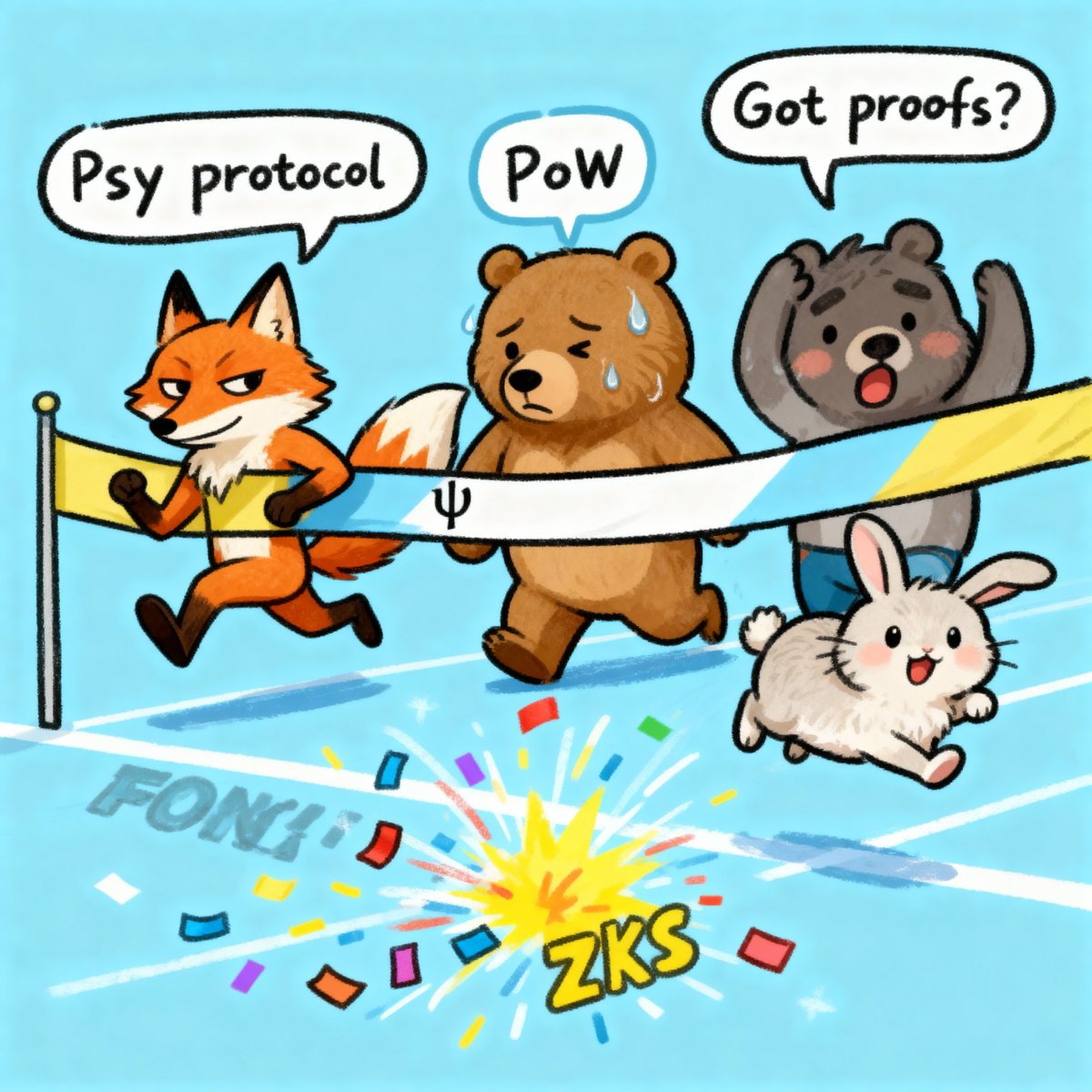 twlub7m9zqy's tweet image. Tired of PoS chains ghosting on finality and PoW wheezing like my uncle at a marathon? Enter @PsyProtocol: ZK proofs that make &apos;em shake hands at warp speed. Proof over empty hype – finally, a protocol that delivers without the drama. Who&apos;s laughing now? 😏💥 #PsyProtocol