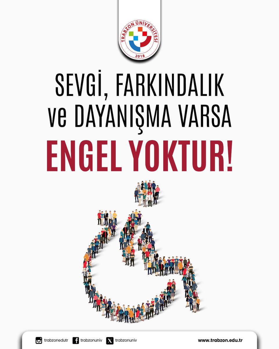 Sevgi varsa engel yok!

Sevgi, dayanışma ve farkındalık dolu bir dünya dileğiyle...

#3AralıkDünyaEngellilerGünü