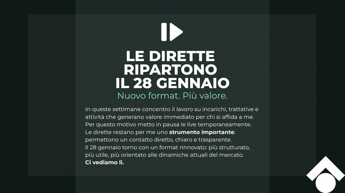p_fiocchi's tweet photo. 📌 Le dirette ripartono il 28 gennaio, con un nuovo format.
#TecnocasaCento #live #BottegaImmobiliare #TecnocasaPieveDiCento https://t.co/0pvSXObS91