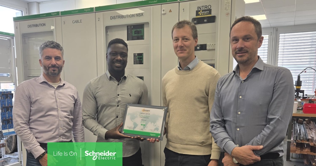 Ensemble pour l'avenir : Swisspro devient EcoXpert Power Distribution 💪 

Nous sommes ravis d'accueillir swisspro en tant que partenaire EcoXpert Power Distribution ! 🤩 
Cette distinction reflète notre vision commune : rendre la distribution électrique plus efficace, sûre et