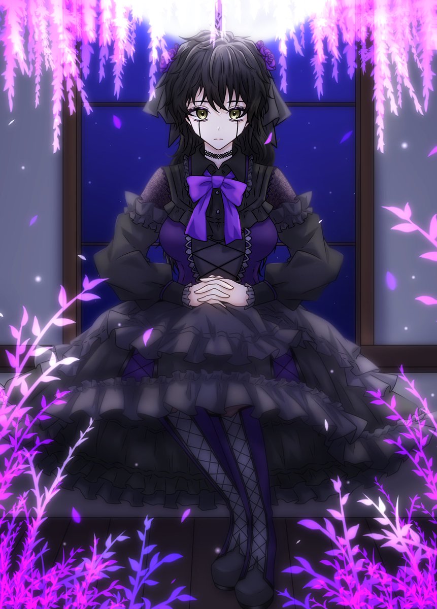 🕶️（♀）にロリィタを着せたい欲求が抑えきれなかった…
（⚠️女体化）