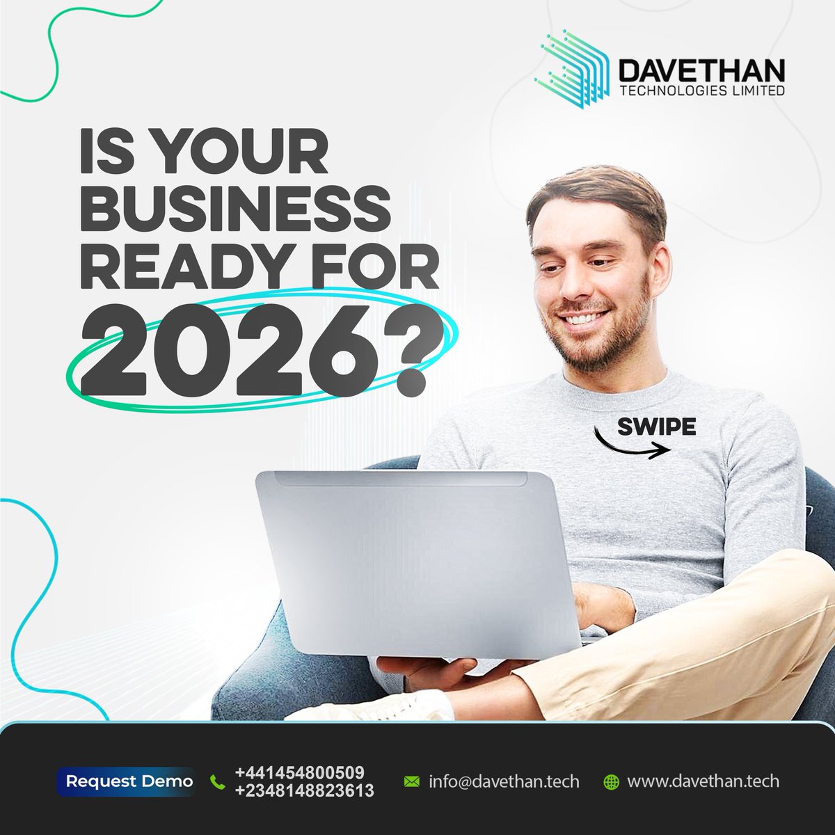 Davethan_Tech's tweet image. 2026 is near is your business IT-ready?
Rate Speed, Security, and Efficiency.
Below 3? Upgrade now with Davethan.

#DavethanDigital #PoweredByDavethan #WorkflowOptimization #SaaSManagement #BusinessEfficiencyTools