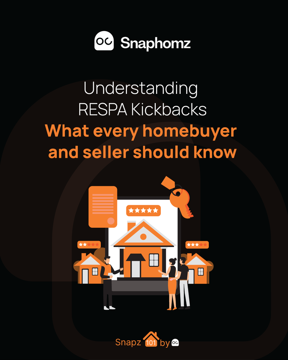 snaphomz's tweet photo. RESPA bans secret referral fees to keep home buying fair. Learn how kickbacks raise costs &amp; what to watch for. #RESPA #HomeBuyerTips #Kickbacks #RealEstateLaw #ConsumerRights #Snapz101 #Snaphomz https://t.co/U3TNNp0h0b