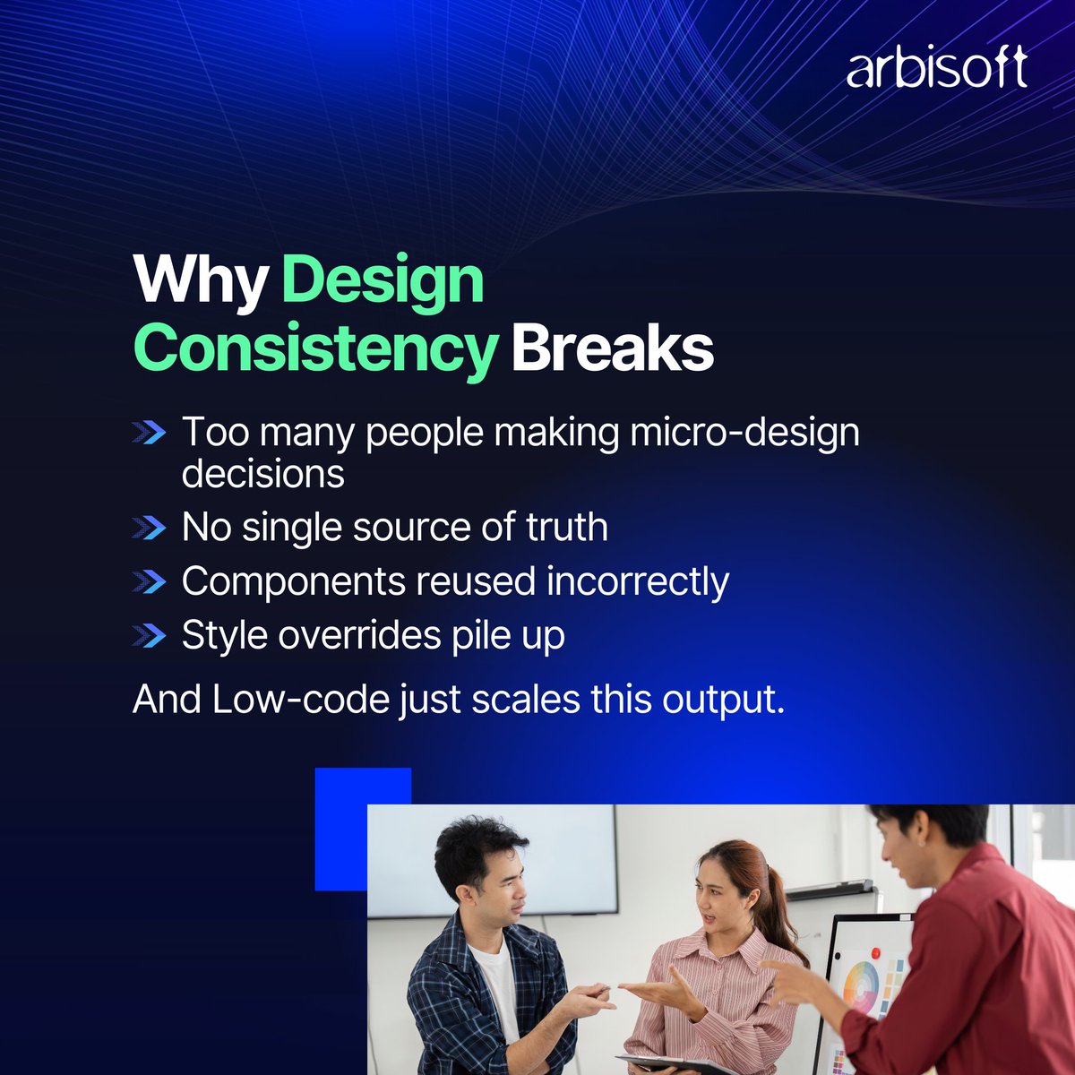 arbisoft's tweet image. When speed collides with scale, design drift creeps in.
Can AI really fix the chaos it helps create?
Read the full breakdown in our latest blog: tinyurl.com/4xpyf3fc

#LowCodeTools #UIUX #ArbisoftBlogs