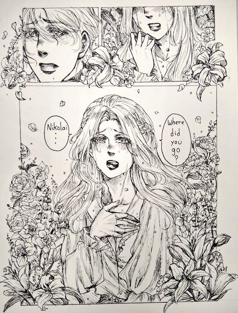 plathu_plathu's tweet image. ไม่เอไอ เพราะวาดมือลงกระดาษล้วนๆ😔💐✨🩷