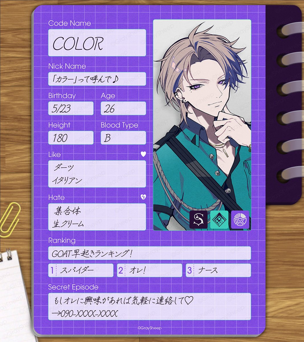 𝑷𝒓𝒐𝒇𝒊𝒍𝒆 𝑩𝒐𝒐𝒌】 プロフィール帳を公開📝 💘COLOR/カラー