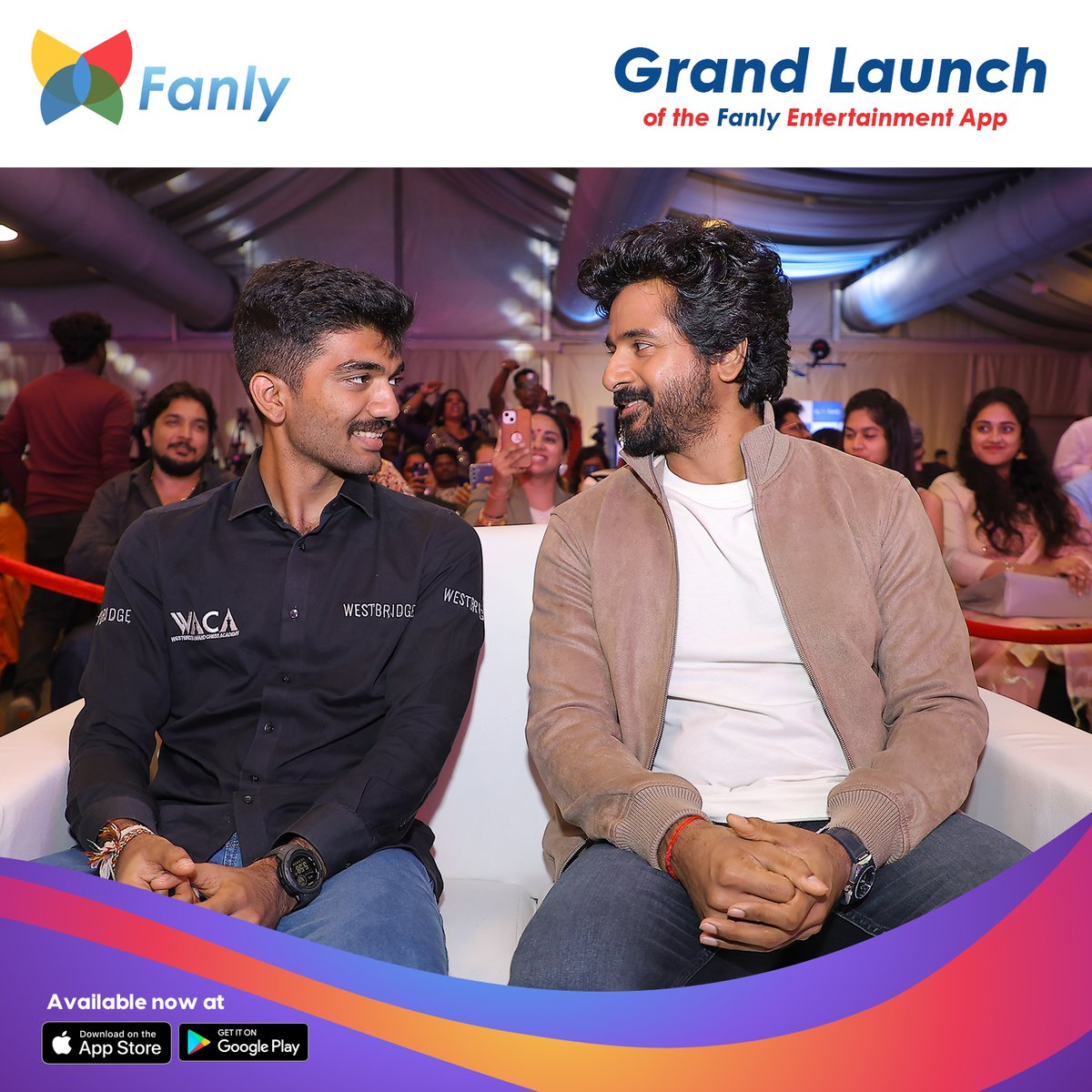 FanlySocial's tweet photo. We’re honoured to have @DGukesh  , World Chess Champion, officially launch the #Fanly app! ✨Bringing fans closer to their favourite creators and content has never been easier.

📲 Download today: App Store &amp; Google Play

#Fanly #FanlyApp #Gukesh #WorldChessChampion #ChessIndia https://t.co/THtJY7ytoF