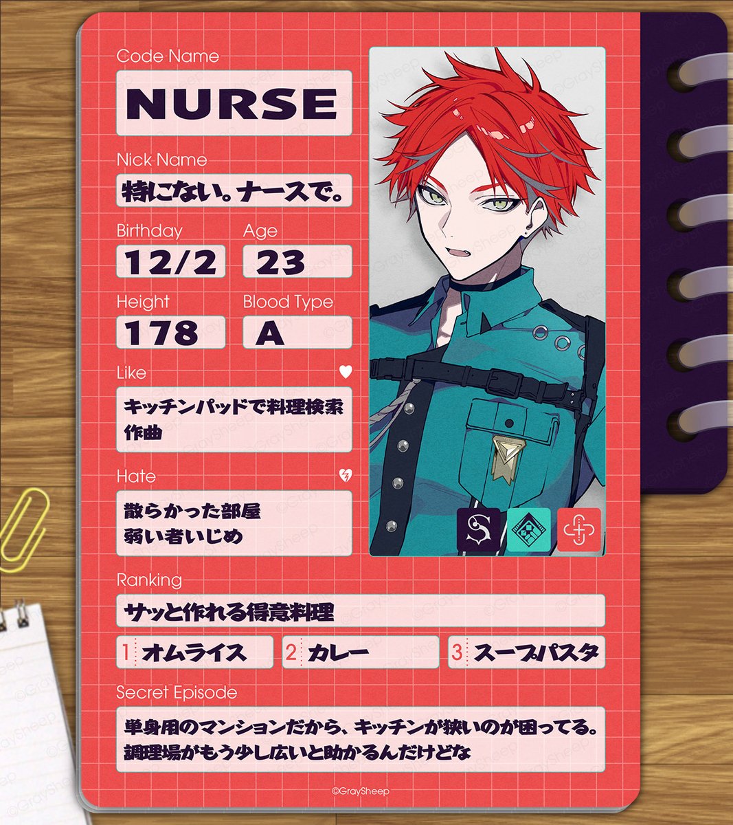 𝑷𝒓𝒐𝒇𝒊𝒍𝒆 𝑩𝒐𝒐𝒌】 プロフィール帳を公開📝 🩹NURSE/ナース
