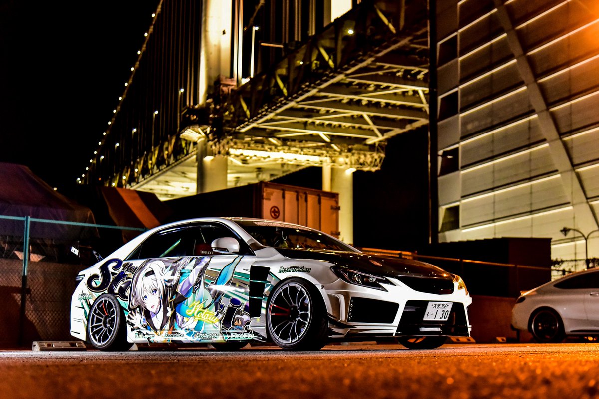 撮って頂いた写真📸 レインボーブリッジ×ホタル痛車 #firefly