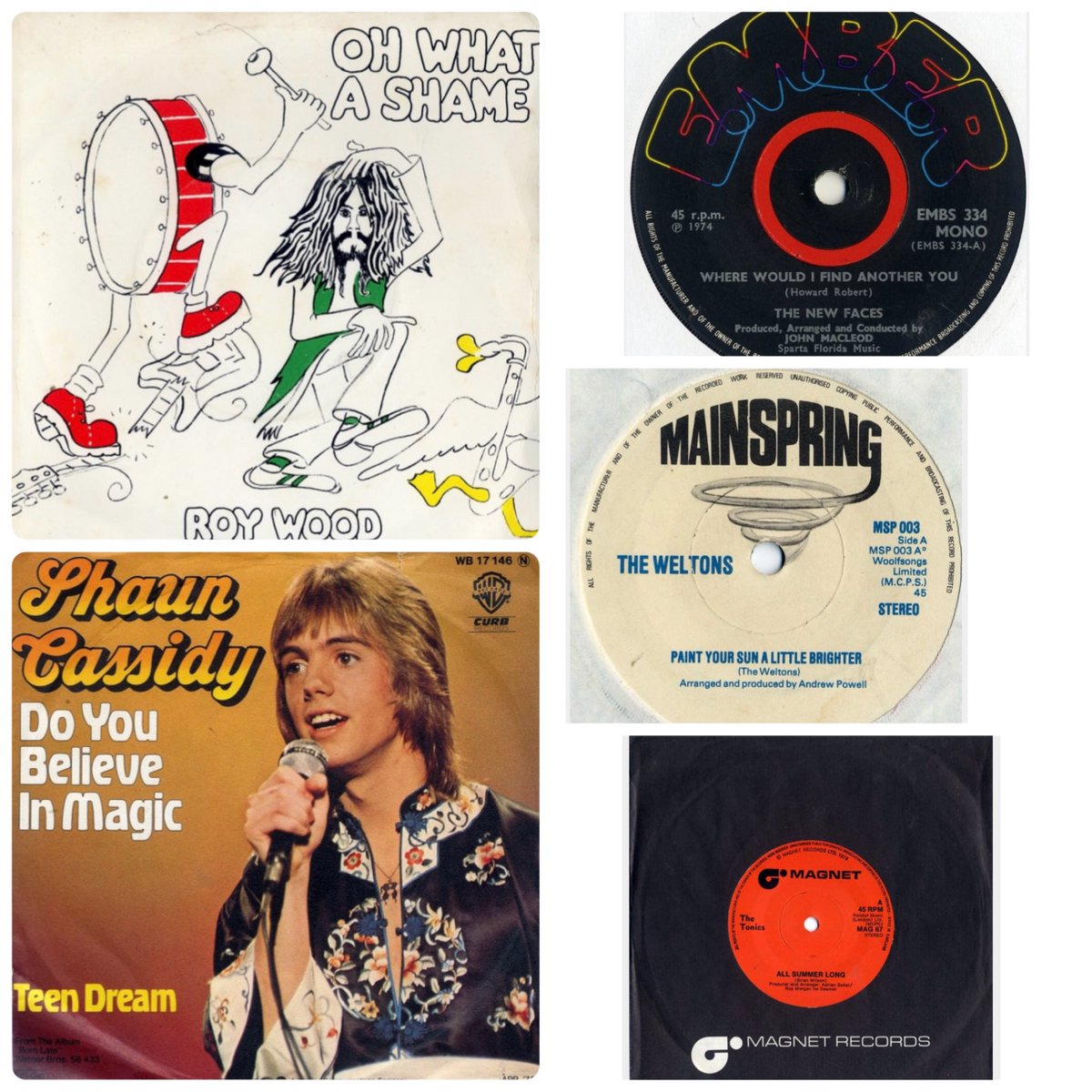 HiroshitheKnock's tweet photo. ☀︎12/3新入荷☀︎

The New Faces - Where Would I Find Another You 7"
Roy Wood - Oh What A Shame 7"
Shaun Cassidy - Do You Believe In Magic 7"
The Tonics - All Summer Long 7"
The Weltons - Paint Your Sun A Little Brighter 7"

#rocknroll #powerpop #girlpop

https://t.co/bysouttYRQ https://t.co/GryTy8j60h