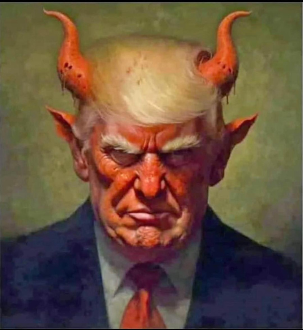 Donald Trump as the devil