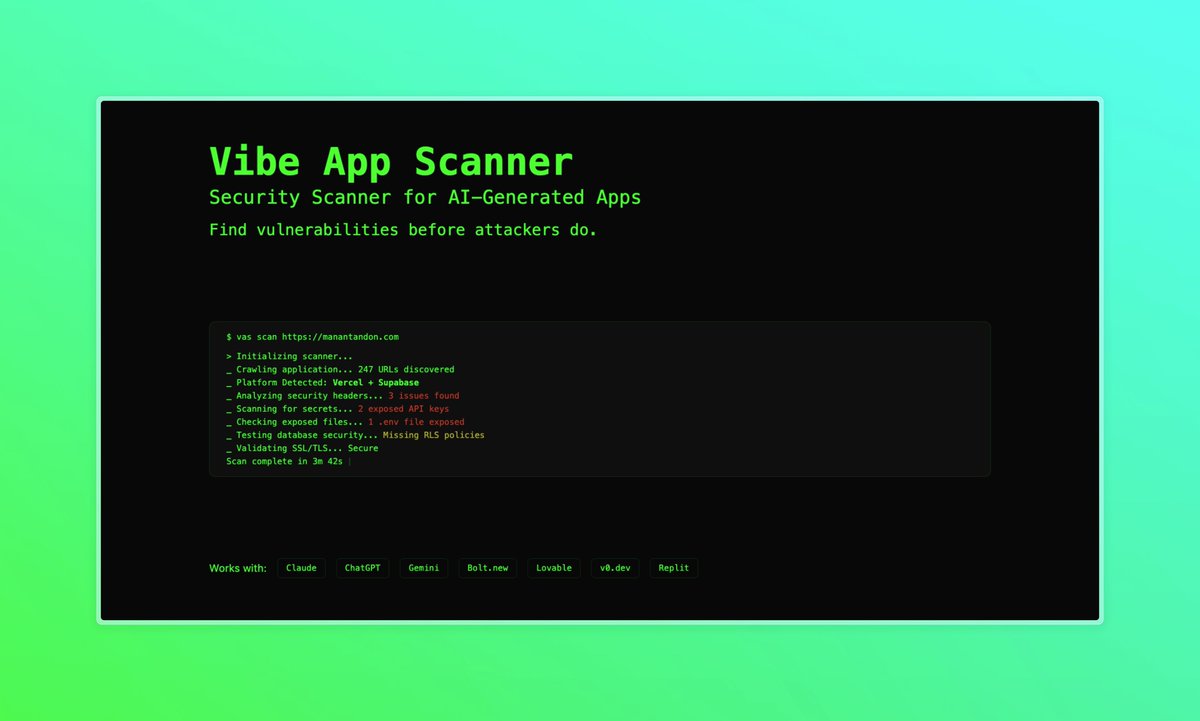 4d616e616eT's tweet image. Day 27 of  100 Days Of Frontend

Inspired by @silexdev &apos;s Hero section for a security scanner.

That hacker vibe instantly grabbed my attention.

lowkey different yet super clean. Loving how this one turned out 👨🏻‍💻✨

Built with Next.js, Tailwind &amp;amp; Typewriter.

#FrontEnd…