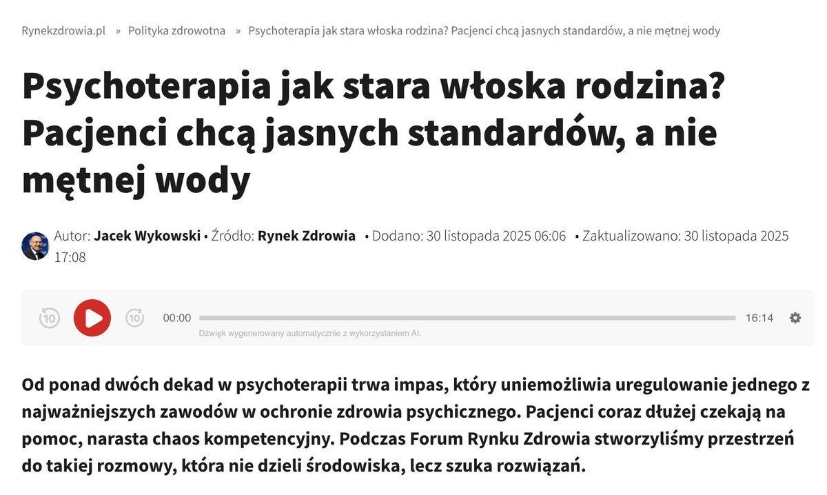 Ustawa o Psychoterapii tweet media