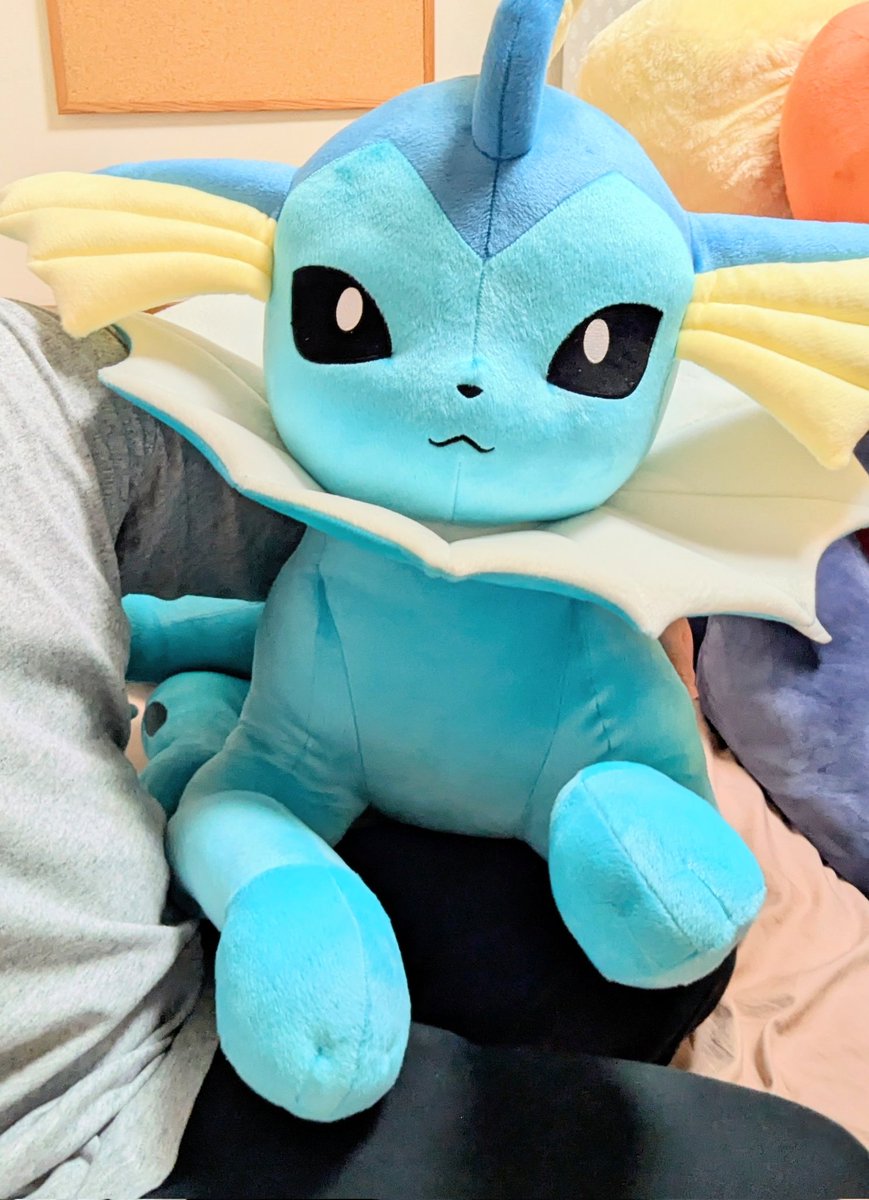 等身大シャワーズ ぬいぐるみ 等身大シャワーズ 寝そべり ｜【公式】ポケモンセンター