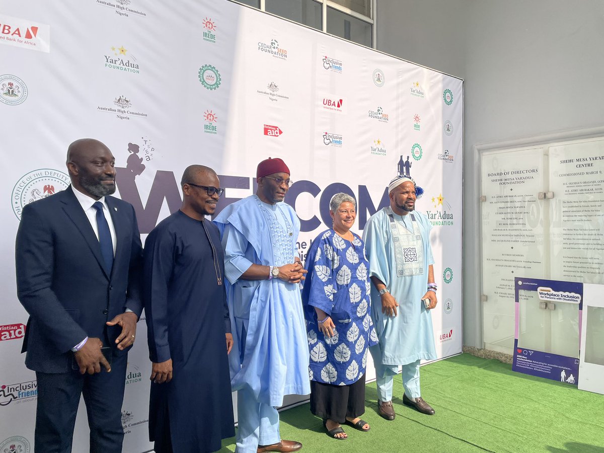 SMYFoundation's tweet image. Arrival of partners at  Advancing Workplace Inclusion for Persons with Disabilities event

Ms Leilani Bin-Juba PSM, Australian Government High Commissioner to Nigeria 

Hon. Benjamin Okezie Kalu, CFR Deputy Speaker, House of Representatives 

#Capable #Valuable #Driven #IDPWD2025