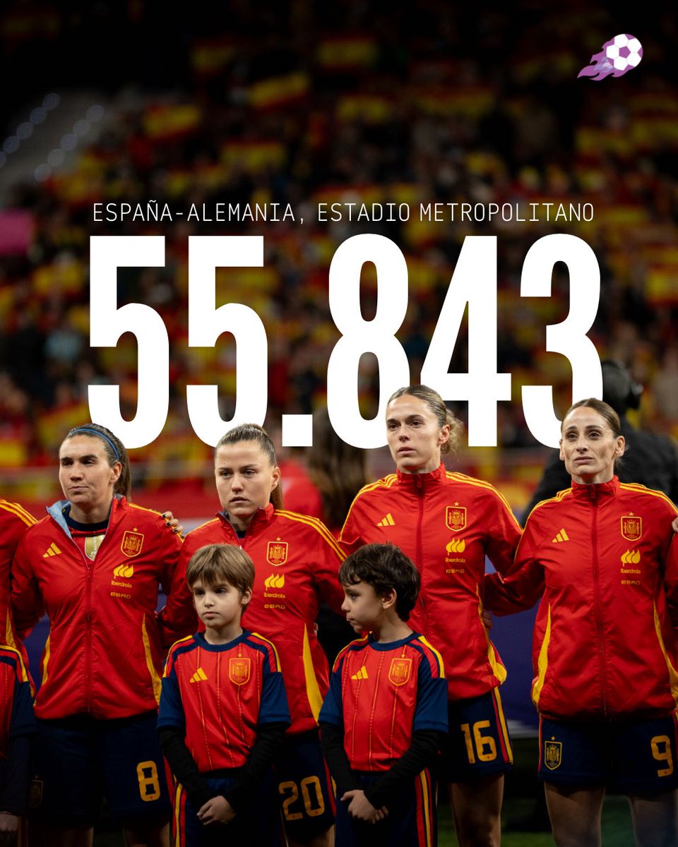 🔝 El España-Alemania fue un éxito absoluto tanto en el estadio como en audiencia televisiva

🏟 55.843 espectadores en el Metropolitano, récord en un partido de la selección española en España

📺 1.930.000 espectadores de media lo siguieron en <a href="/La1_tve/">La 1</a>